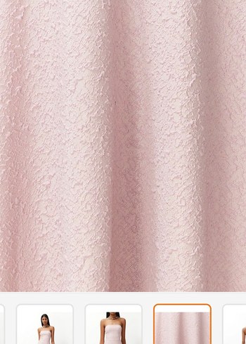 Pudra Midi Elbise - Görsel 4