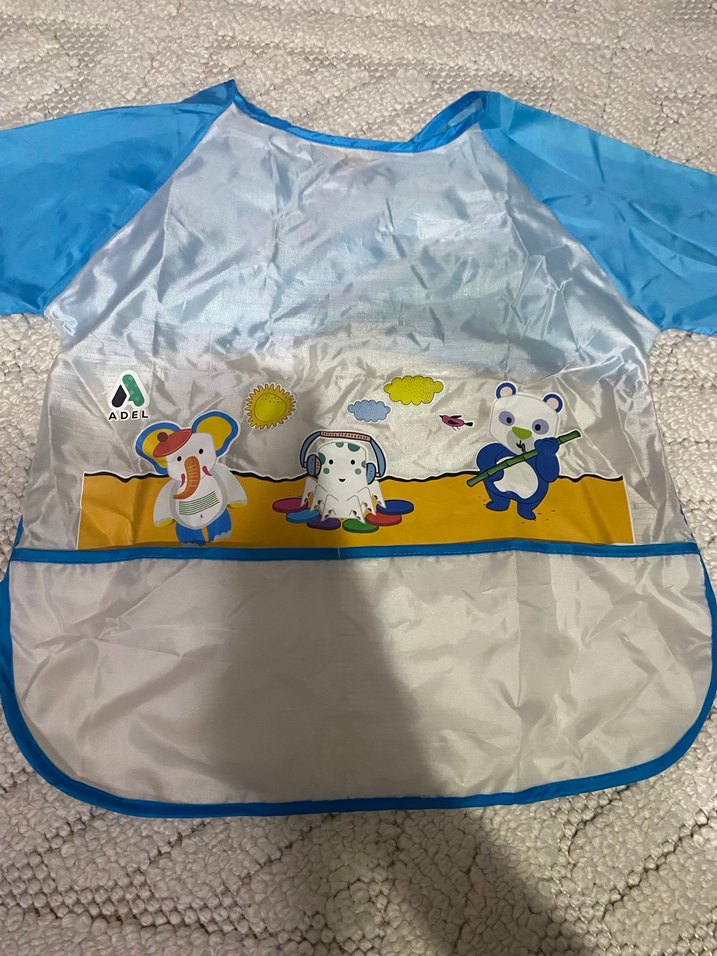 Uzun Kollu Mavi Bebek Önlüğü - Görsel 2