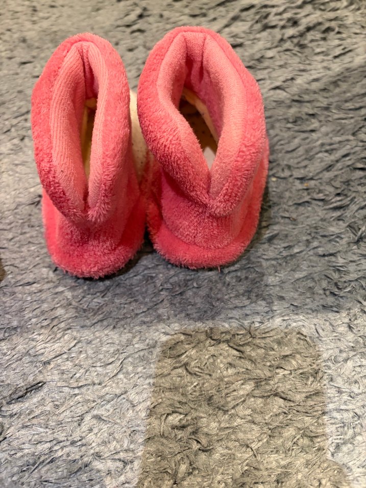 Nakışlı Kız Çocuk Pembe Sıcak Terlik - Görsel 2