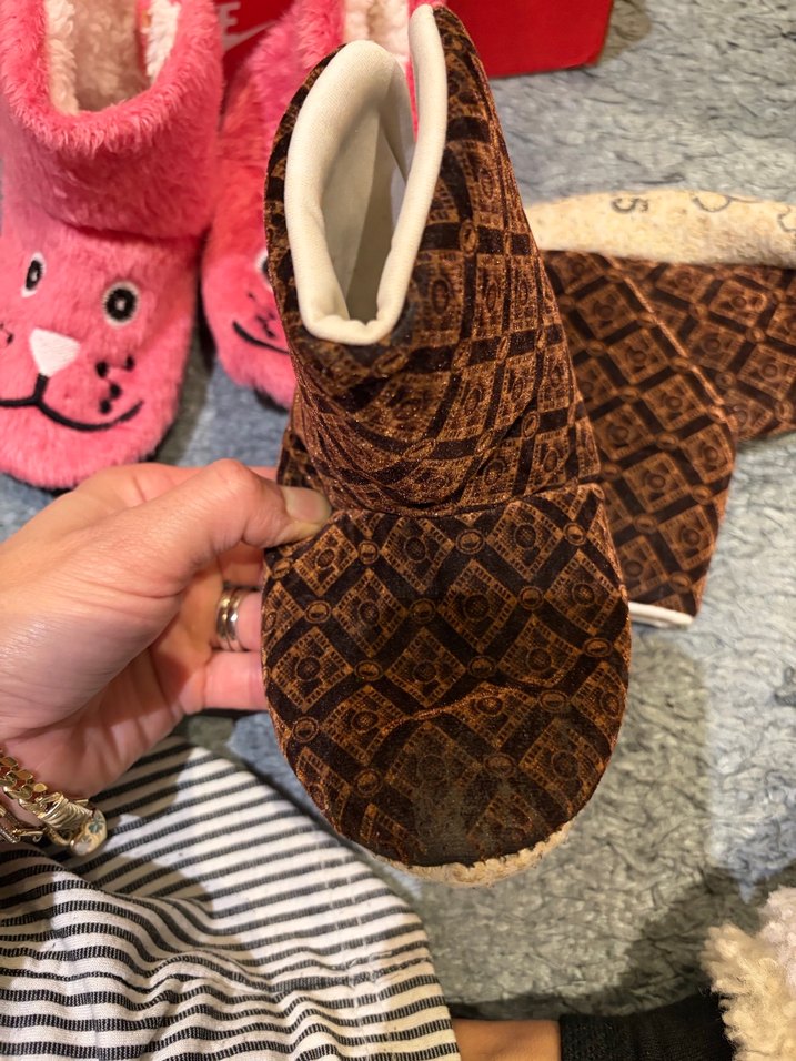 Kızlar için Pembe Kürklü Sıcak Terlik - Görsel 4