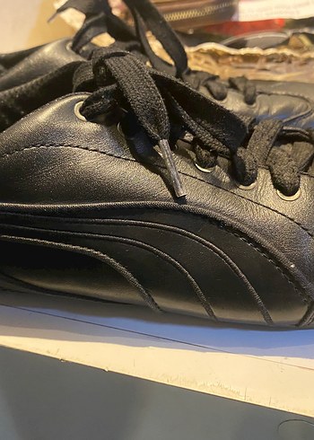 Puma Siyah Deri Kadın Spor Ayakkabı