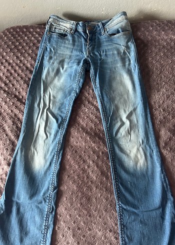 Mavi Jeans Acik Mavi Yikamali Denim Jean