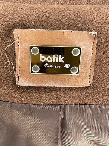 40 Beden kahverengi Renk Batik Kaban %70 İndirimli.