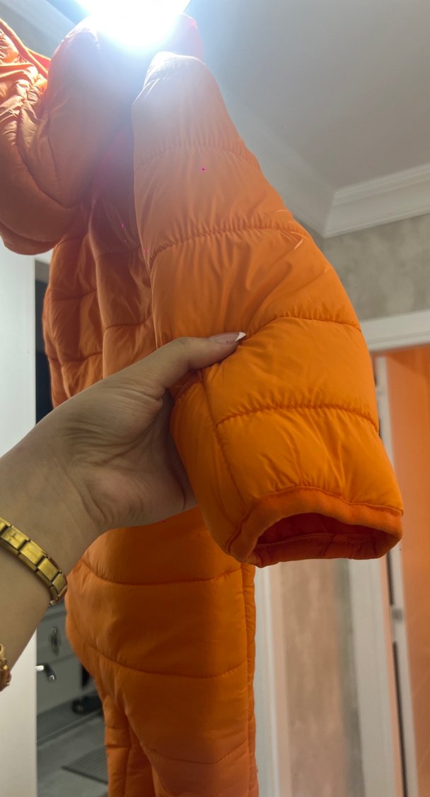 Turuncu Fermuarlı Bebek Tulumu - Görsel 5