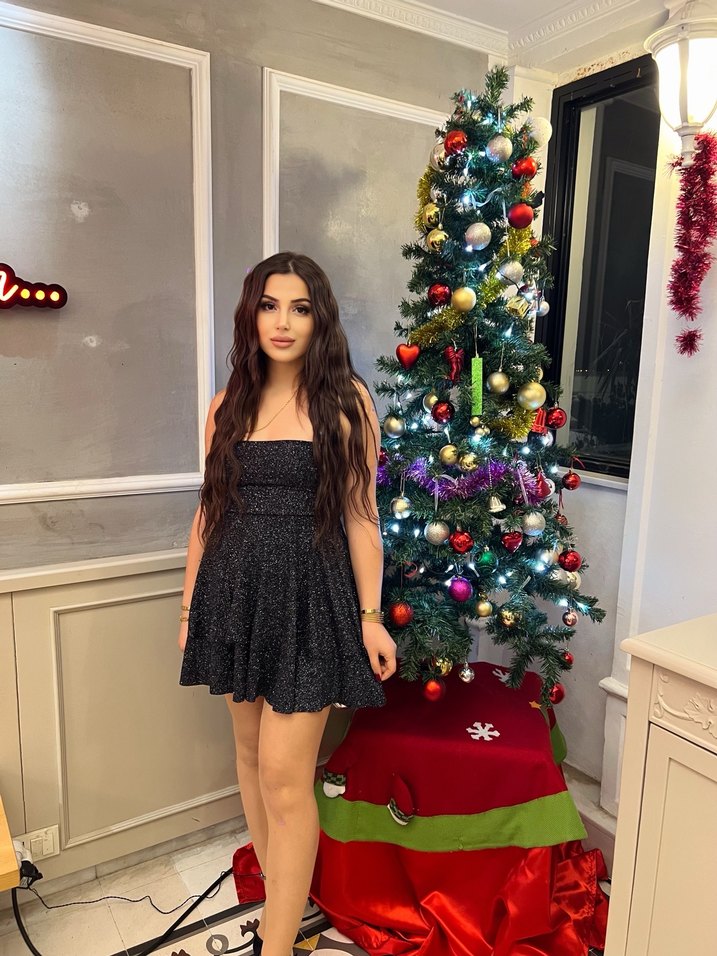 Siyah Straplez Mini Puf Kollu Denim Elbise - Görsel 5