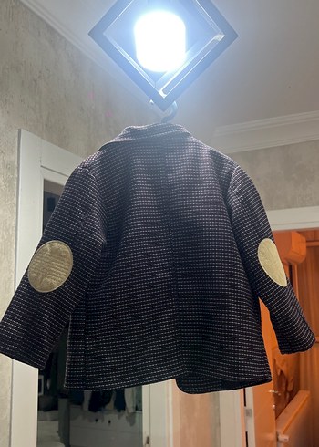 Erkek Çocuk Düğmeli Kahverengi Ceket - Görsel 4