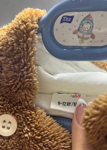 Düğmeli Kahverengi Erkek Çocuk Mont - Görsel 3