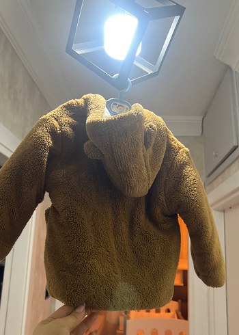 Düğmeli Kahverengi Erkek Çocuk Mont - Görsel 4