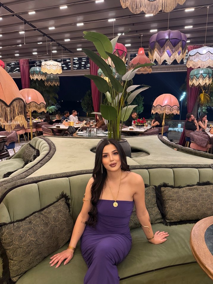 Mor Saten Straplez Drapeli Uzun Abiye Elbise - Görsel 4