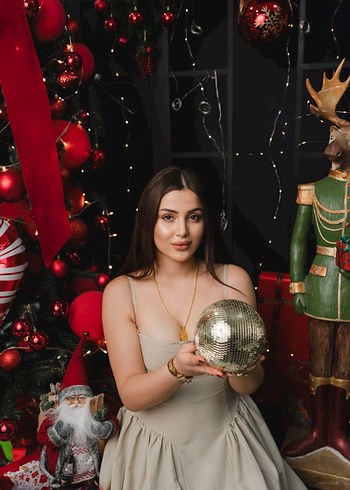 Bej askılı Pamuklu Uzun Elbise - Görsel 2