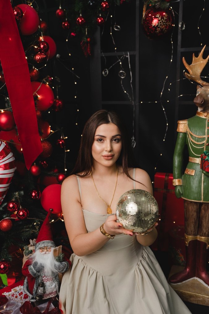 Bej askılı Pamuklu Uzun Elbise - Görsel 2