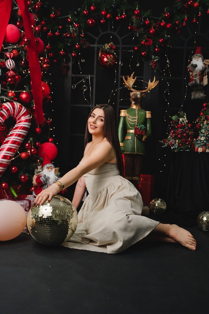 Bej askılı Pamuklu Uzun Elbise - Görsel 3