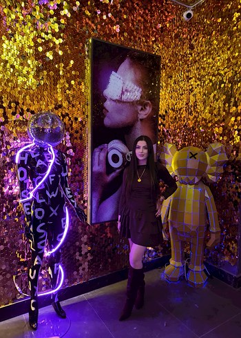 Siyah Süet Mini Etek - Görsel 2