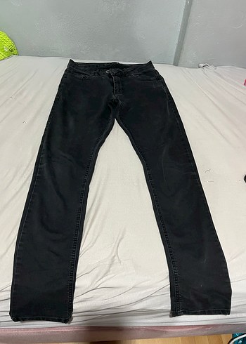 Siyah Erkek Denim Pantolon Regular Fit