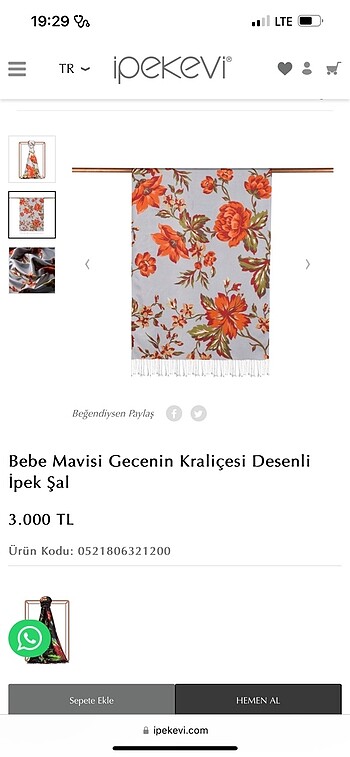 İpekevi şal