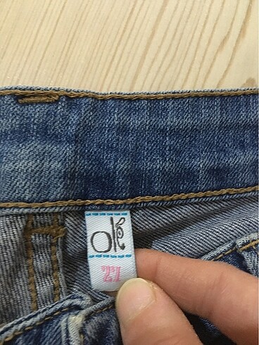 27 Beden mavi Renk Kot pantolon