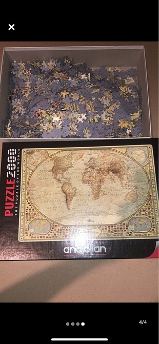 Dunya haritasi puzzle 2000 parca