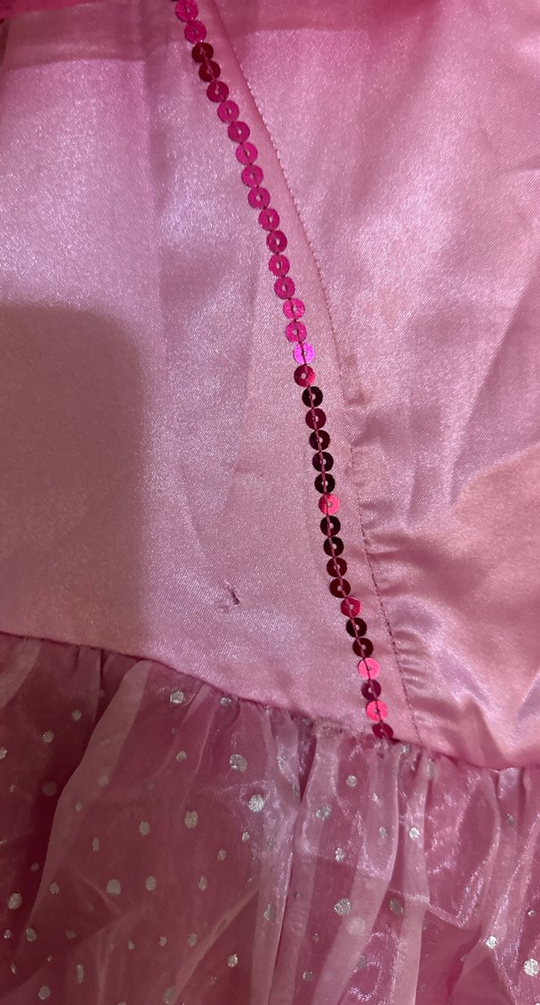 Çoçuk Pembe düşük tül detaylı abiye - Görsel 4