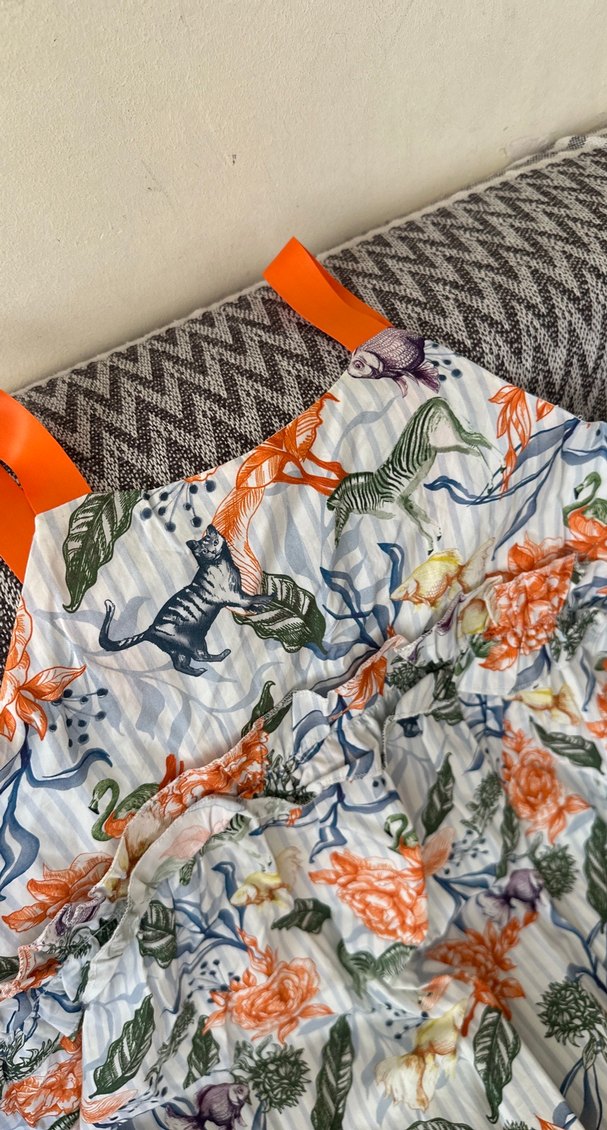 Çiçek Nakışlı Bohem Elbise - Görsel 2