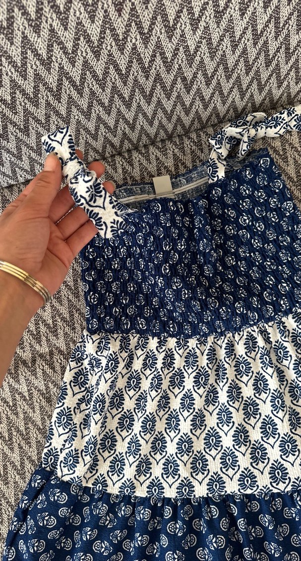 Bohem Midi kız çoçugu elbisesi , Fırfırlı, - Görsel 3