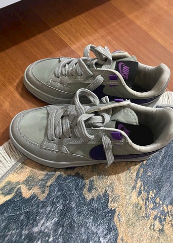 Nike Kadın Gri Mor Spor Ayakkabı - Görsel 5
