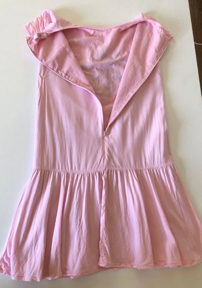 Nakışlı Pembe Kız Çocuk Elbise - Görsel 2