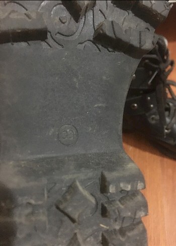 Diğer Siyah Deri Tokalı Yüksek Topuklu Punk Bot 33 numara