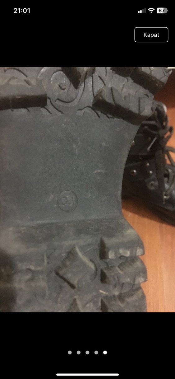 Siyah Deri Tokalı Yüksek Topuklu Punk Bot 33 numara - Görsel 5