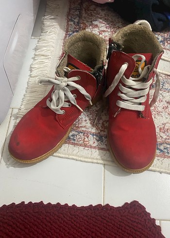 Kırmızı Erkek Süet Botlar - Görsel 2