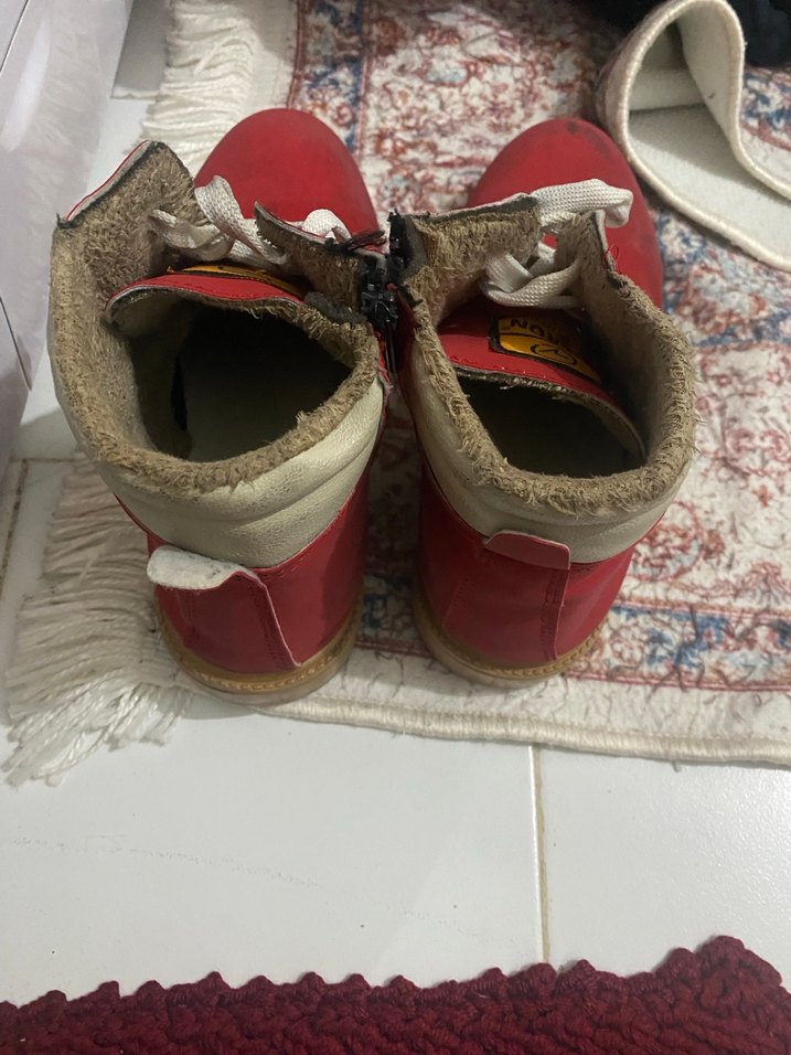 Kırmızı Erkek Süet Botlar - Görsel 3