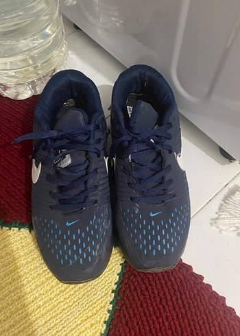 Nike Erkek Spor Ayakkabı Lacivert Velcro - Görsel 4