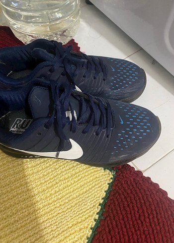 Nike Erkek Spor Ayakkabı Lacivert Velcro - Görsel 3