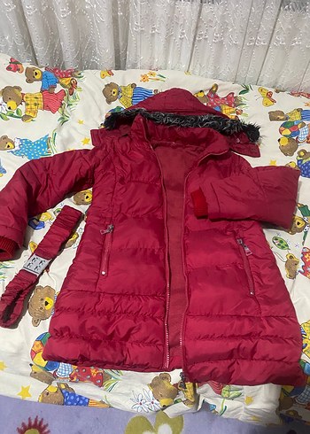 Kız çocuk mont 6/7/8/9 yaşa uygun - Görsel 2