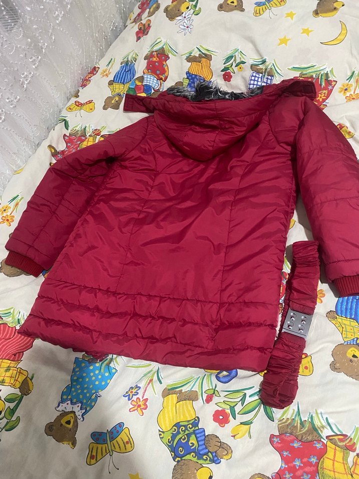 Kız çocuk mont 6/7/8/9 yaşa uygun - Görsel 4