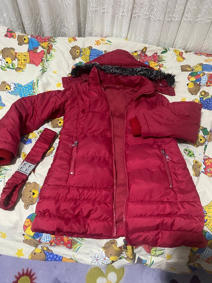 Kız çocuk mont 6/7/8/9 yaşa uygun - Görsel 3