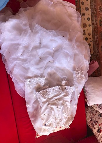 Prenses Model Beyaz Uzun Gelinlik - Görsel 8