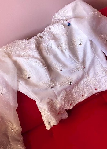 Prenses Model Beyaz Uzun Gelinlik - Görsel 3