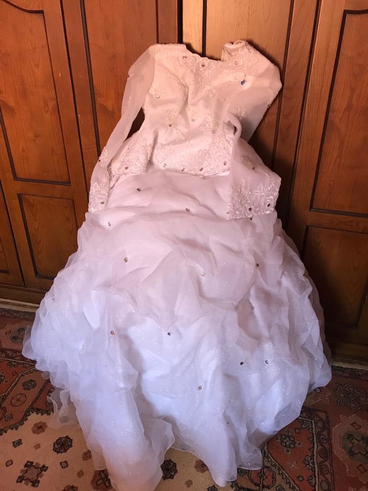 Prenses Model Beyaz Uzun Gelinlik - Görsel 2