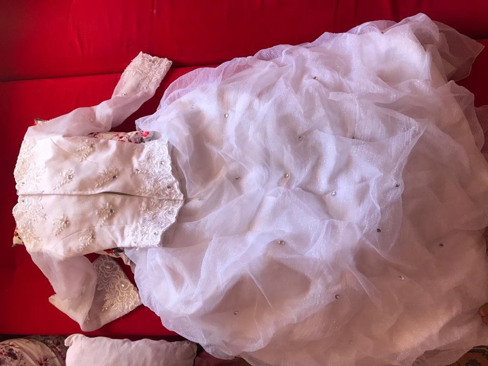 Prenses Model Beyaz Uzun Gelinlik - Görsel 5