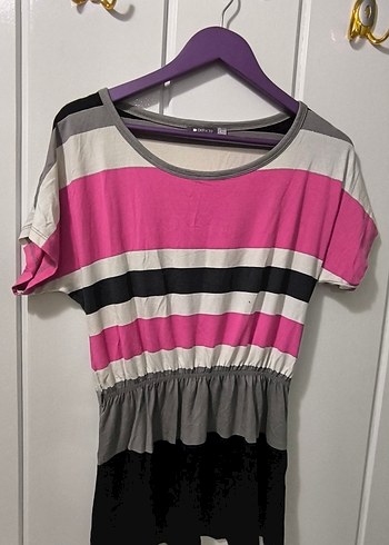 Piliseli Çizgili tunik - Görsel 2