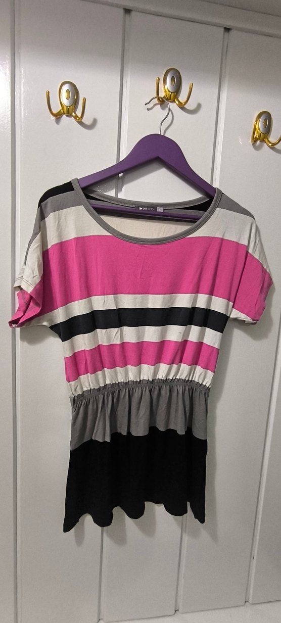 Piliseli Çizgili tunik - Görsel 2