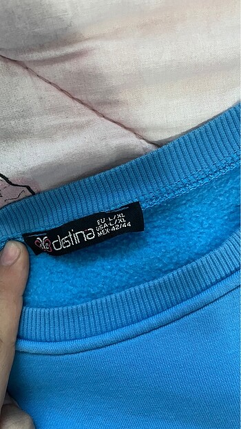xl Beden Mavi sweatshirt