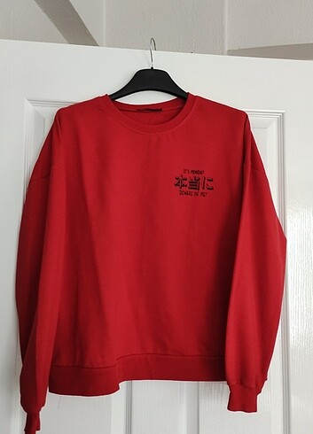 Kırmızı Sweat - Görsel 3