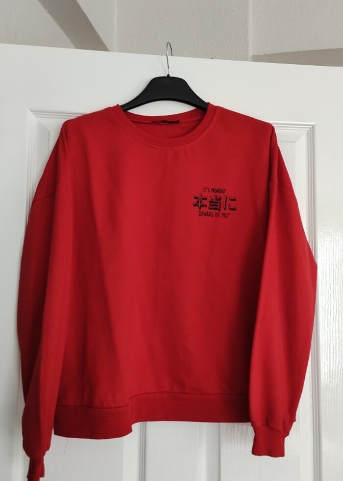 Kırmızı Sweat - Görsel 3