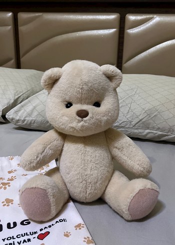  Beden Renk Beyaz Peluş Ayıcık Kapüşonlu Kıyafetle