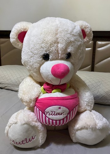  Beden Renk Krem Rengi Peluş Ayıcık Oyuncak