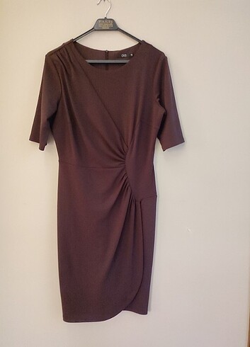 46 Beden kahverengi Renk Kadın elbise 