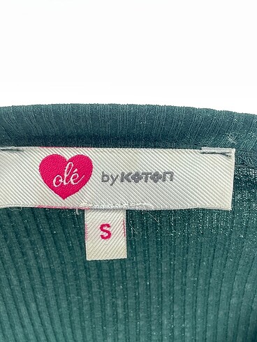 s Beden yeşil Renk Koton T-shirt %70 İndirimli.