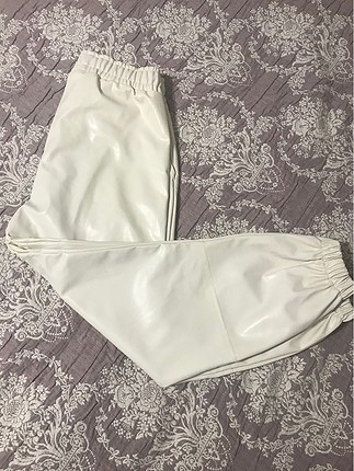 Markasız Ürün Beyaz deri pantalon