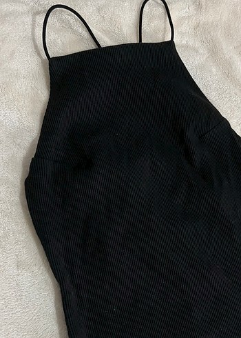 Siyah Mini Elbise - Görsel 2